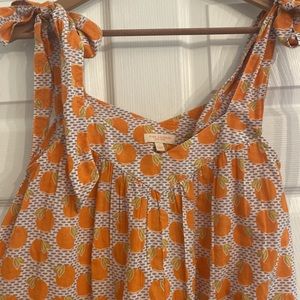 Adorable ‘Pink Chicken’ dress- lavender and peaches! SIZE SMALL only worn once!